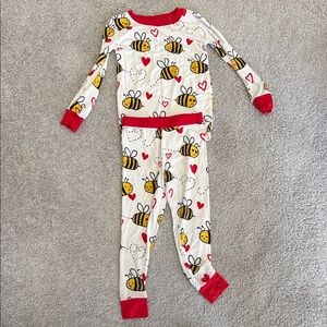 Little Sleepies Bee Print Pajama Set - 2T